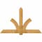 Ekena Millwork Redmond Rough Sawn Timber Gable Bracket, Western Red Cedar, 72"W x 45"H x 6"D x 6"F, 15/12 Pitch GBW072X45X0606RED00RWR - alternate 1